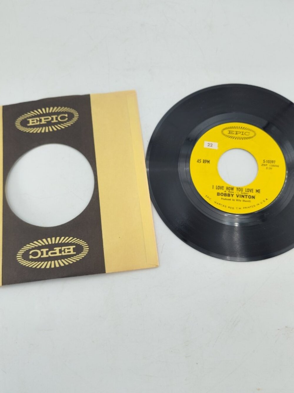 BOBBY VINTON – I Love How You Love Me / Little Barefoot Boy 7" 45 RPM